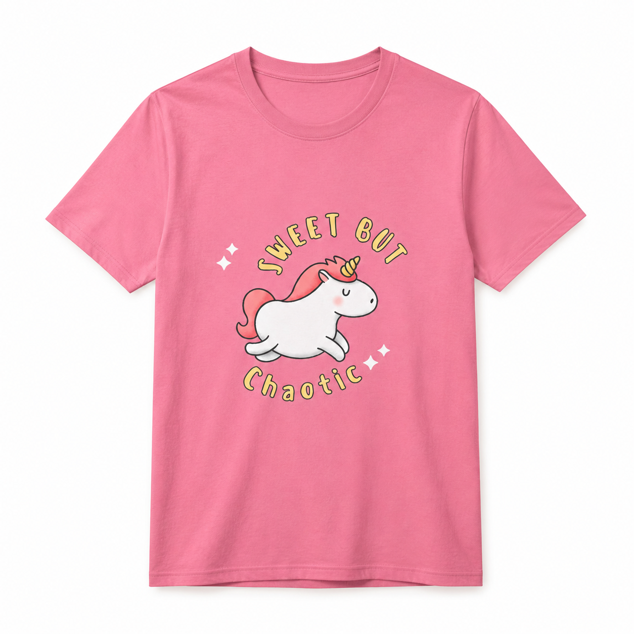 Sweet But Chaotic Unicorn Graphic T-Shirt