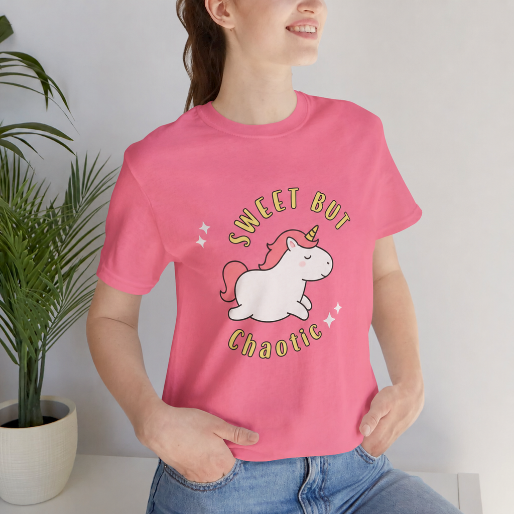 Sweet But Chaotic Unicorn Graphic T-Shirt