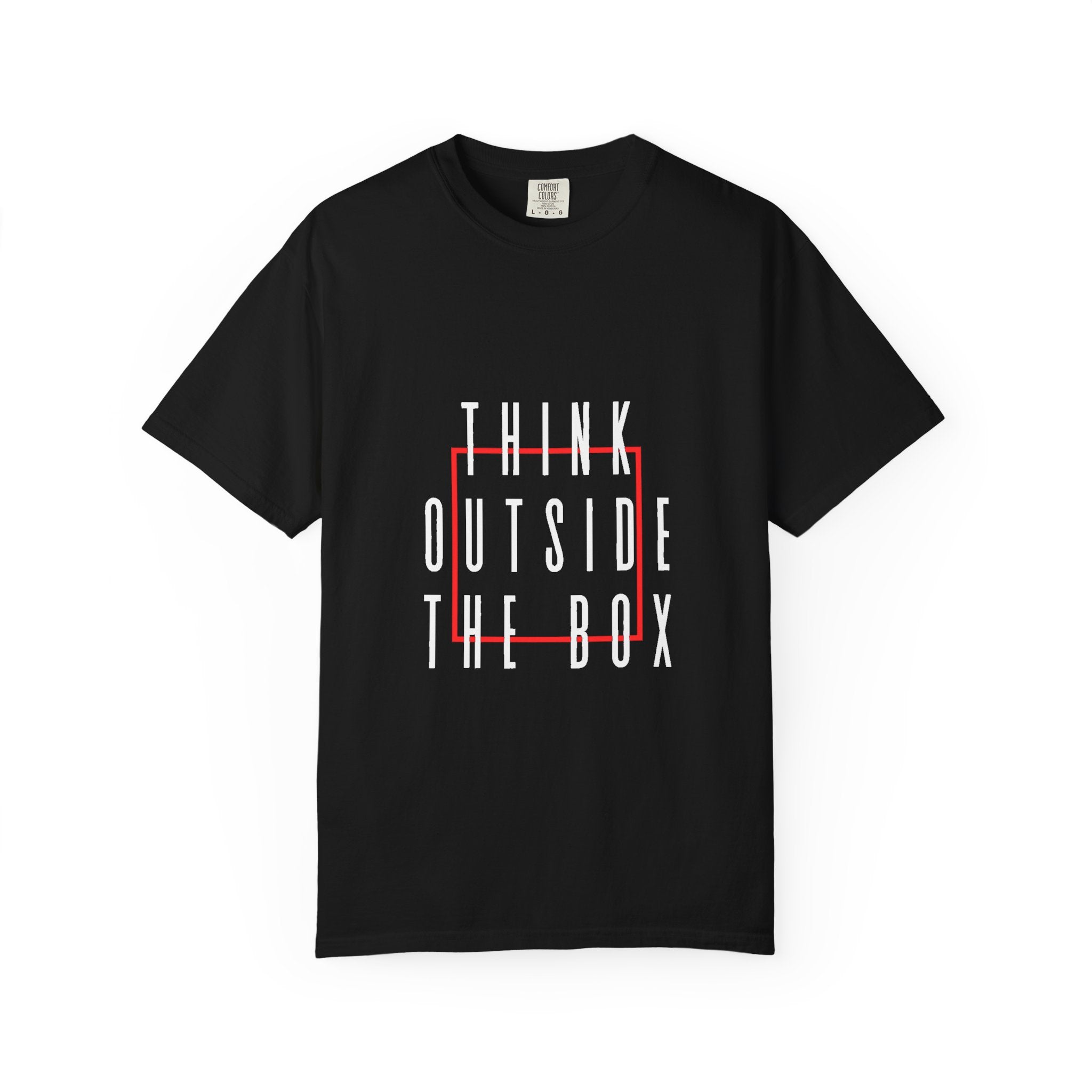 Think Outside The Box Round Neck Unisex T-Shirt