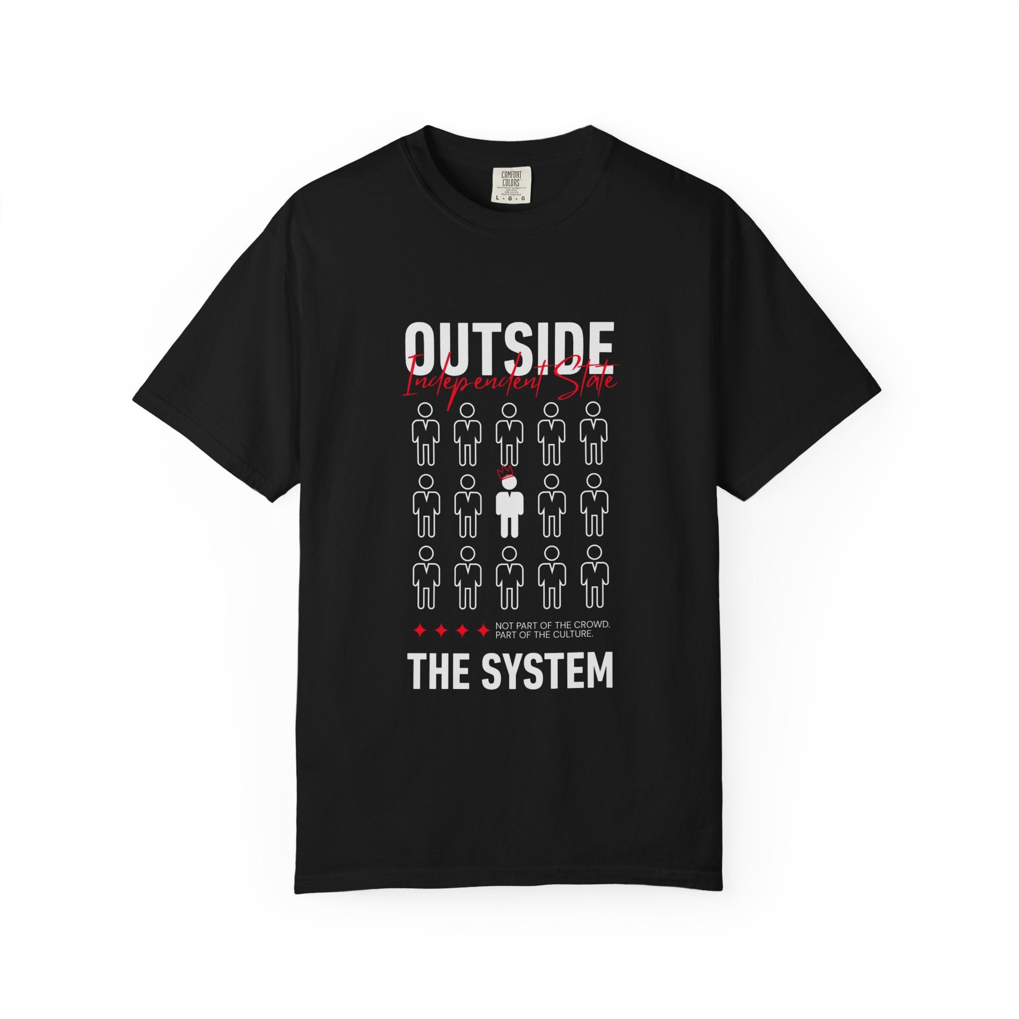 Outside The System Round Neck Unisex T-Shirt