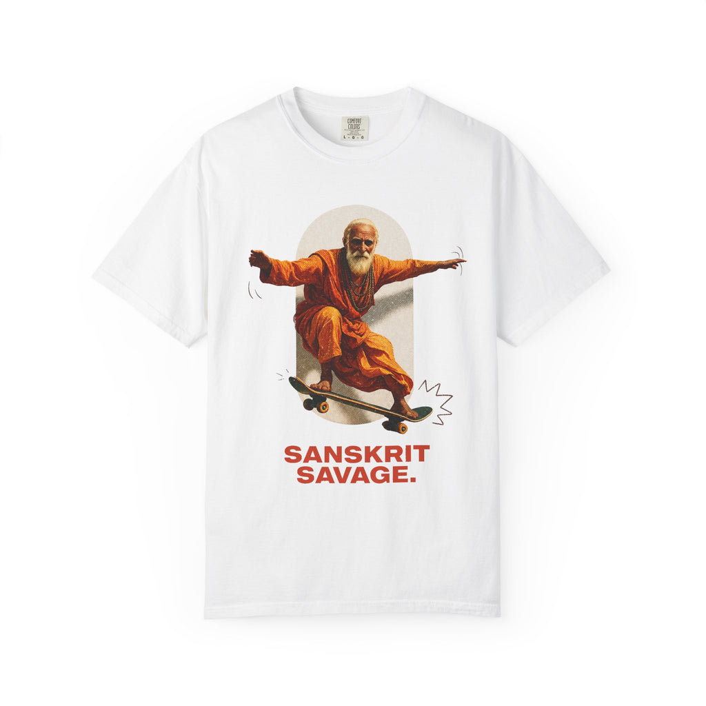 Sanskrit Savage™ Skate Monk Graphic T-Shirt