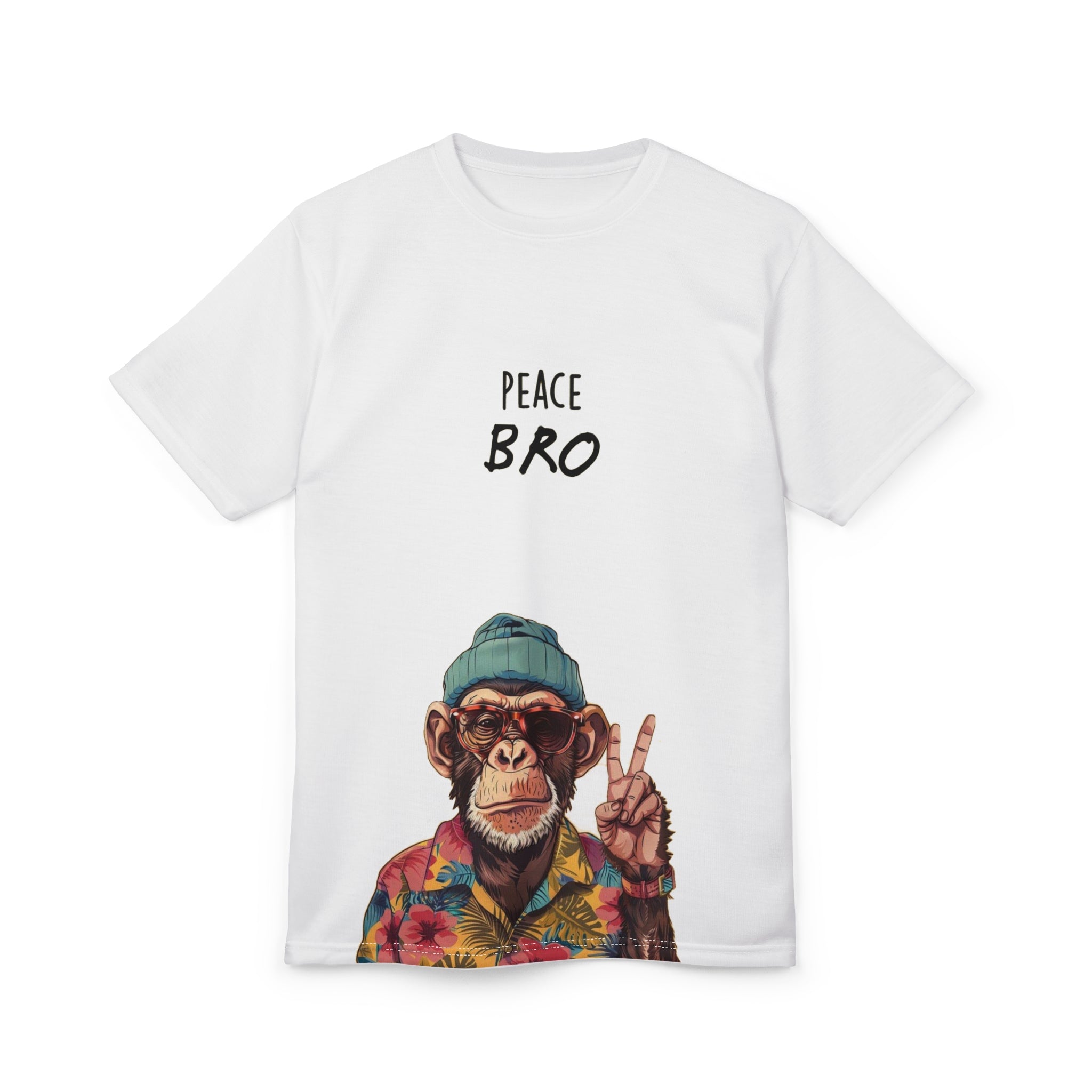 Peace Bro Monkey Graphic T-Shirt