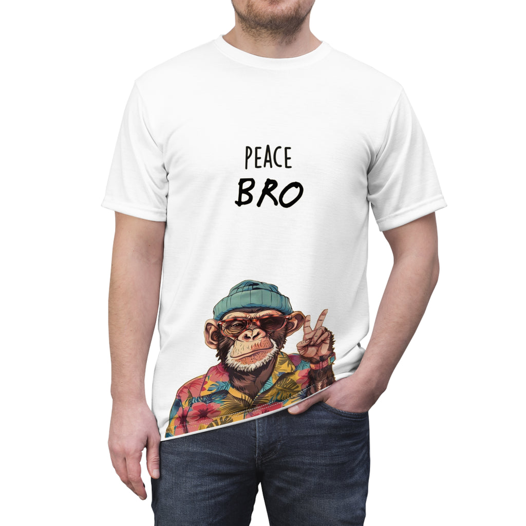Peace Bro Monkey Graphic T-Shirt