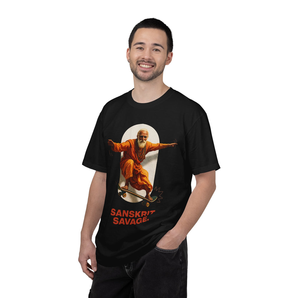 Sanskrit Savage™ Skate Monk Graphic T-Shirt