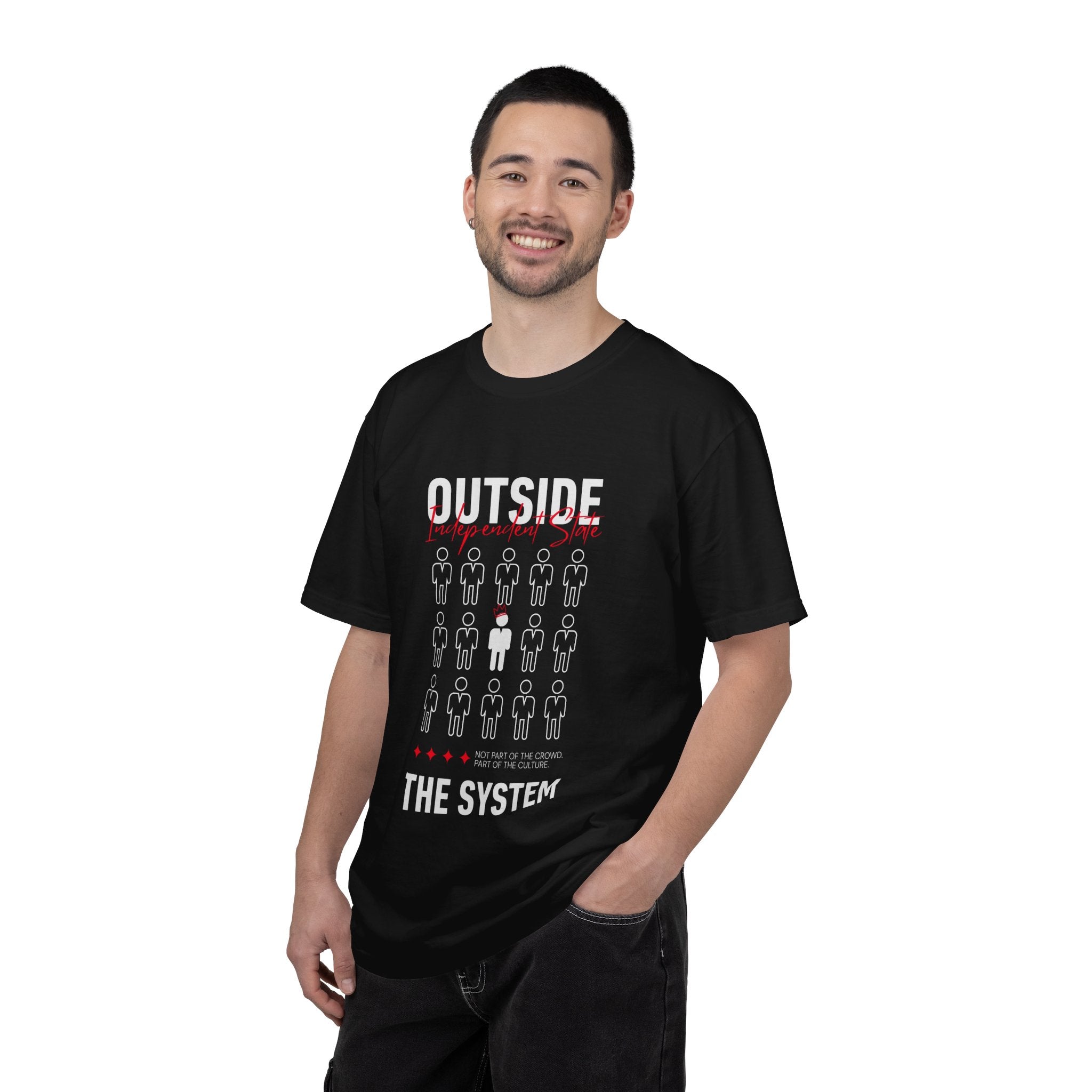 Outside The System Round Neck Unisex T-Shirt