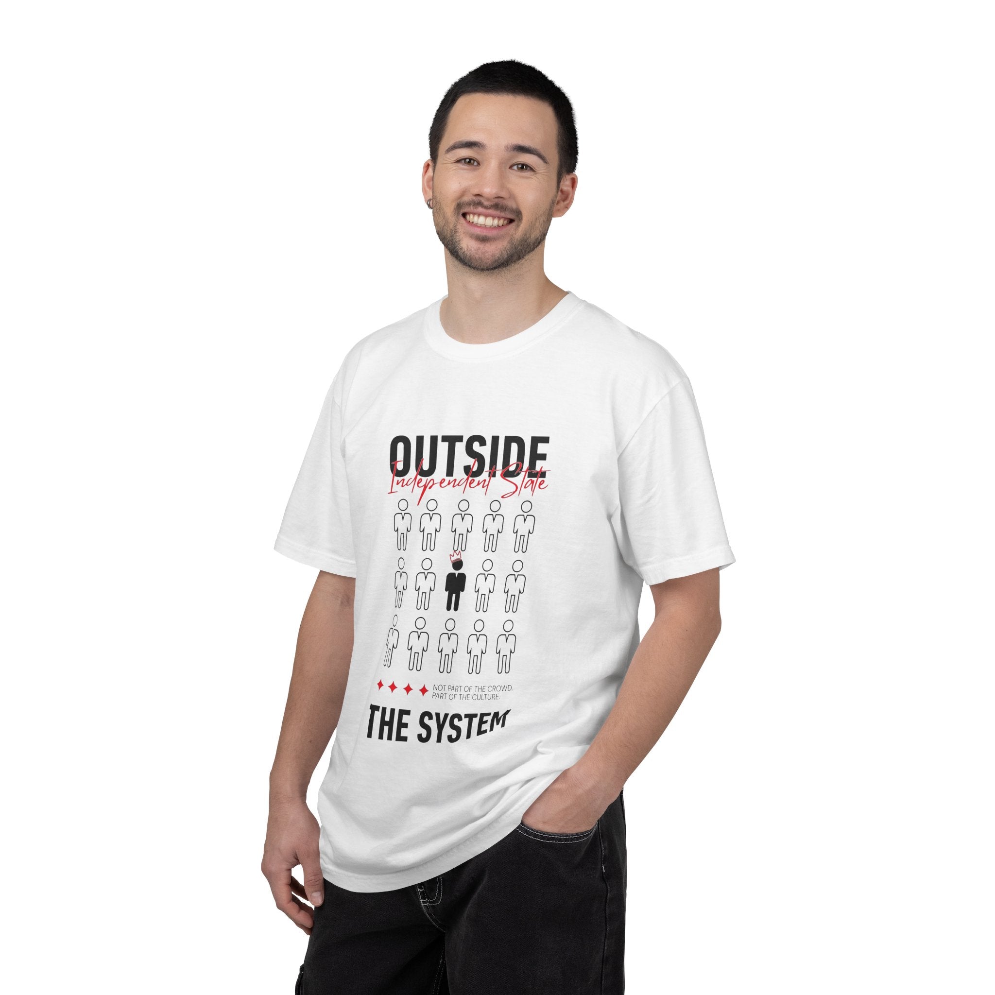Outside The System Round Neck Unisex T-Shirt