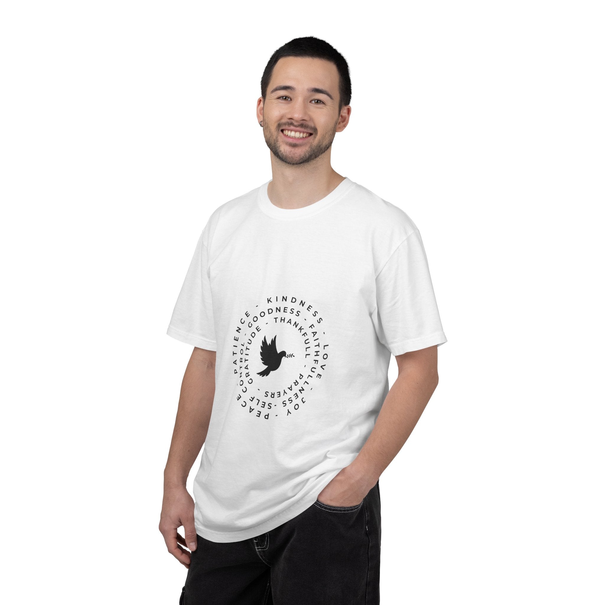 Circle of Positivity Unisex Round Neck T-Shirt