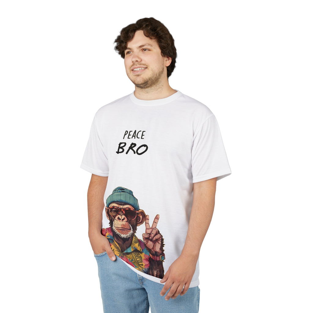 Peace Bro Monkey Graphic T-Shirt