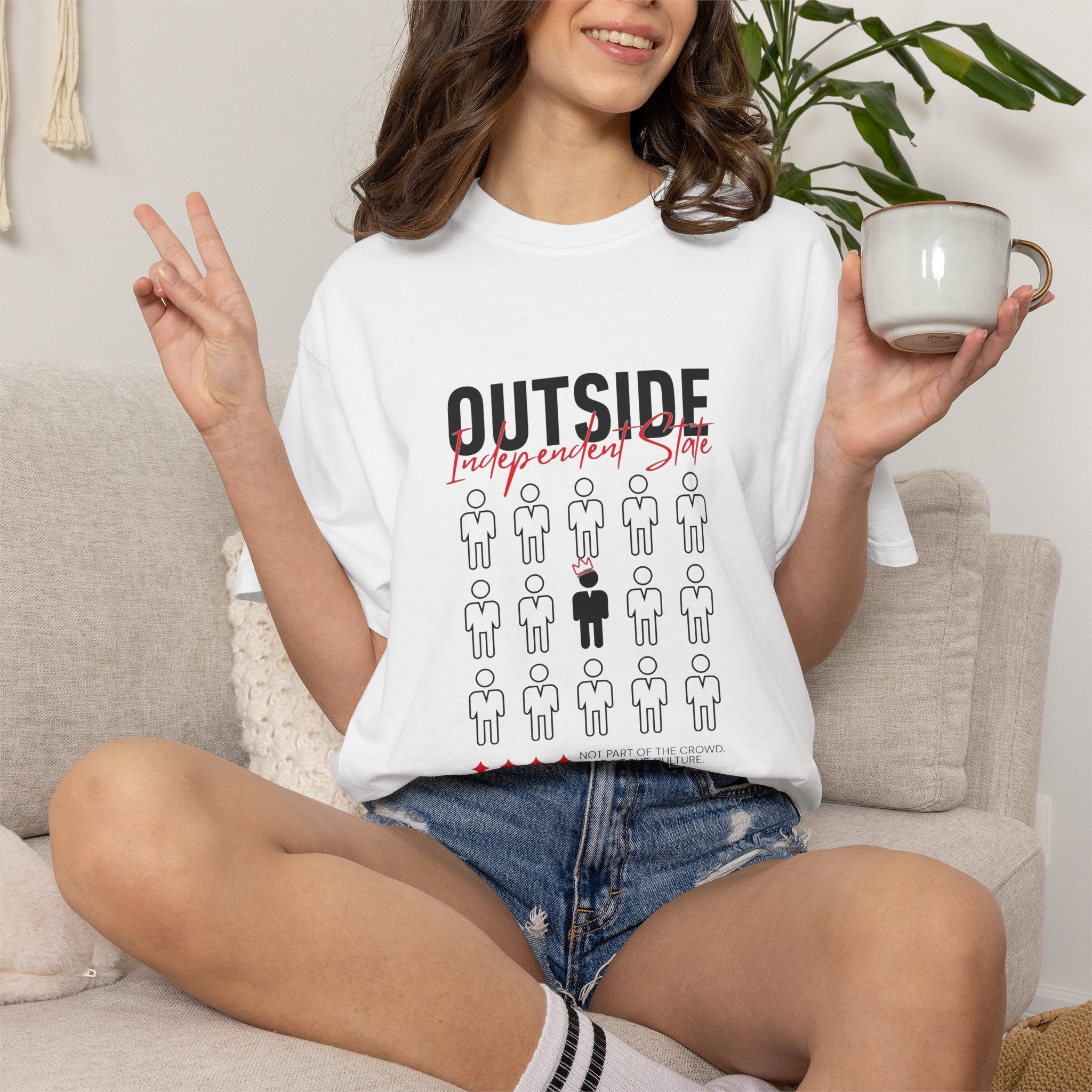 Outside The System Round Neck Unisex T-Shirt