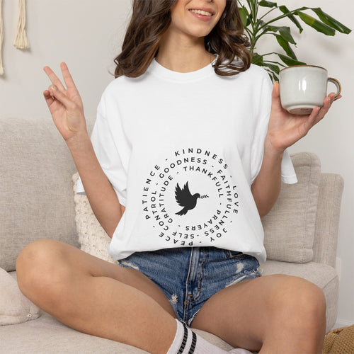 Circle of Positivity Unisex Round Neck T-Shirt